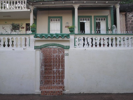 'Entrance of the casa' Casas particulares are an alternative to hotels in Cuba.