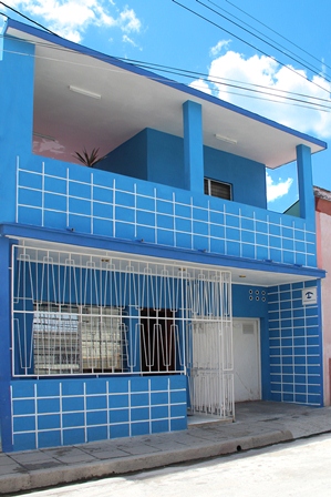 'House-front' Casas particulares are an alternative to hotels in Cuba.