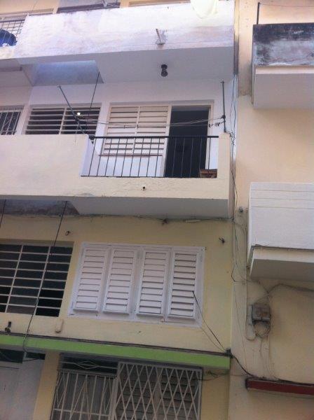 'Frente del apartamento' Casas particulares are an alternative to hotels in Cuba.