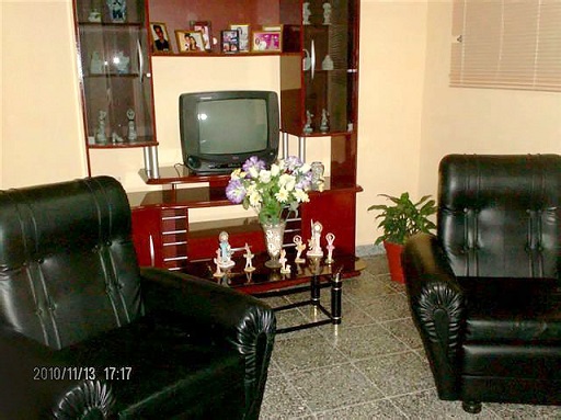 'Living room' Casas particulares are an alternative to hotels in Cuba.