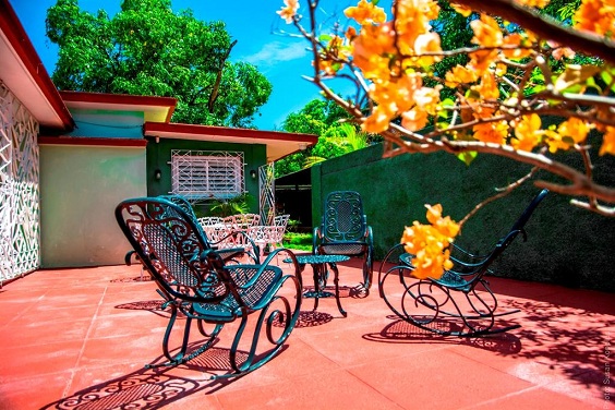 'Backyard' Casas particulares are an alternative to hotels in Cuba.