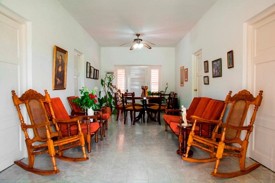 'Living and dining room' Casas particulares are an alternative to hotels in Cuba.