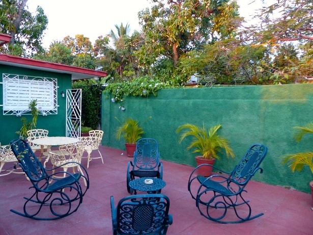 'Patio' Casas particulares are an alternative to hotels in Cuba.