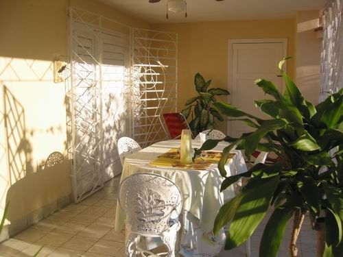 'Yard dining room' Casas particulares are an alternative to hotels in Cuba.