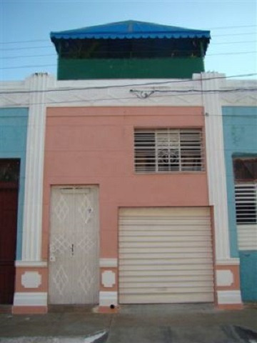 'House front' Casas particulares are an alternative to hotels in Cuba.