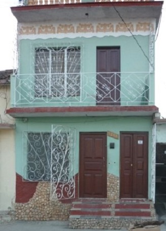 'House front' Casas particulares are an alternative to hotels in Cuba.