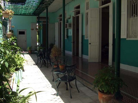 'Courtyard' Casas particulares are an alternative to hotels in Cuba.