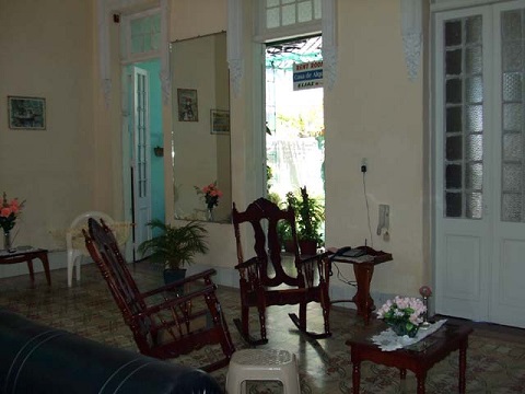 'Living room' Casas particulares are an alternative to hotels in Cuba.