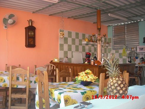 'Dinning room by the terrace' Casas particulares are an alternative to hotels in Cuba.