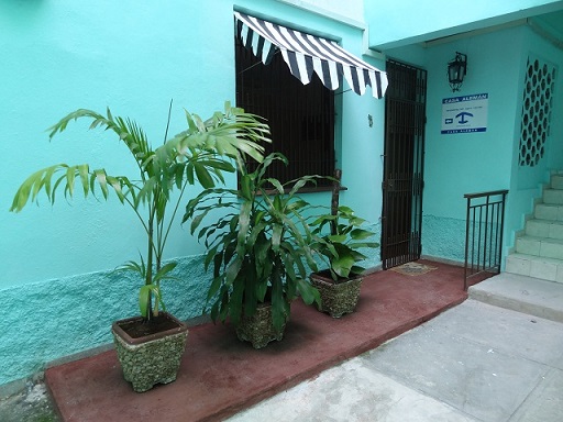 'Entrance to the apartment' Casas particulares are an alternative to hotels in Cuba.