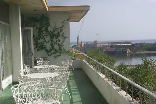 'View terrace' Casas particulares are an alternative to hotels in Cuba.