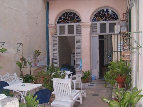 'terrace' Casas particulares are an alternative to hotels in Cuba.