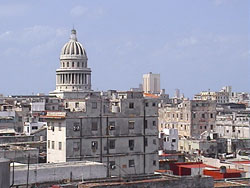 'View of the Capitol' Casas particulares are an alternative to hotels in Cuba.