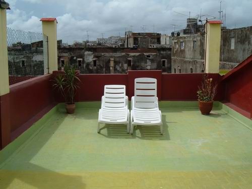 'Terrace' Casas particulares are an alternative to hotels in Cuba.