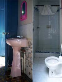 'Bathroom' Casas particulares are an alternative to hotels in Cuba.