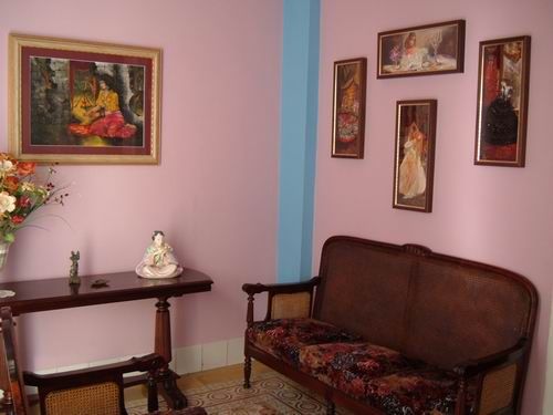 'Living room1' Casas particulares are an alternative to hotels in Cuba.