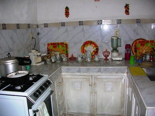 'kitchen' Casas particulares are an alternative to hotels in Cuba.