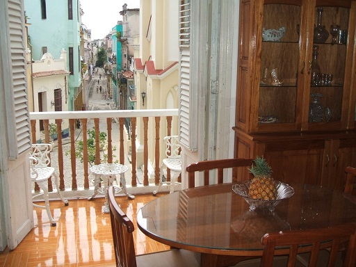 'Dining room and balcony' Casas particulares are an alternative to hotels in Cuba.
