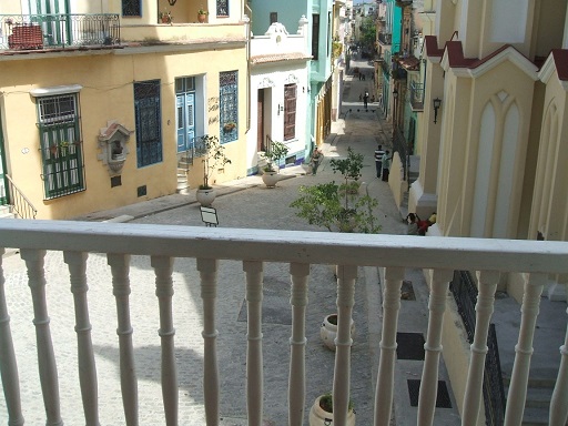 'View from the balcony' 