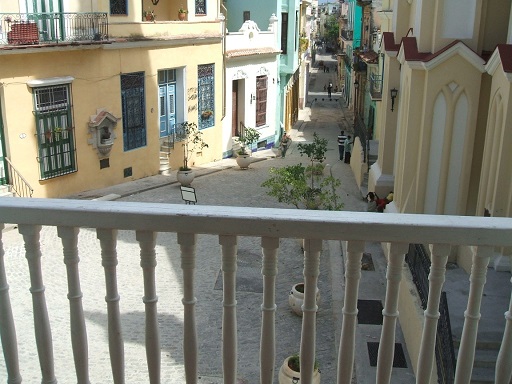 'View from the balcony' Casas particulares are an alternative to hotels in Cuba.