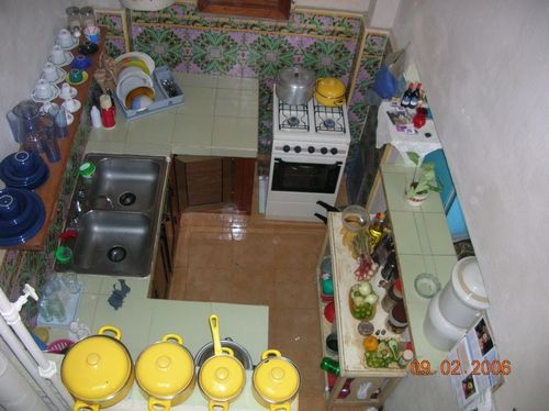 'Cocina' Casas particulares are an alternative to hotels in Cuba.