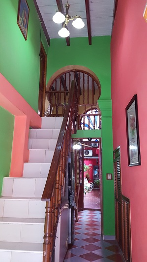 'Entrance of bedroom 4' Casas particulares are an alternative to hotels in Cuba.