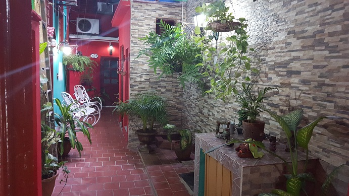 'Patio interior' Casas particulares are an alternative to hotels in Cuba.