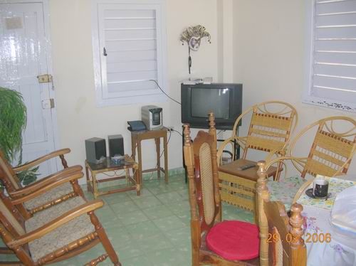 'Livingroom' Casas particulares are an alternative to hotels in Cuba.