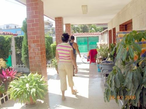 'Porch' Casas particulares are an alternative to hotels in Cuba.