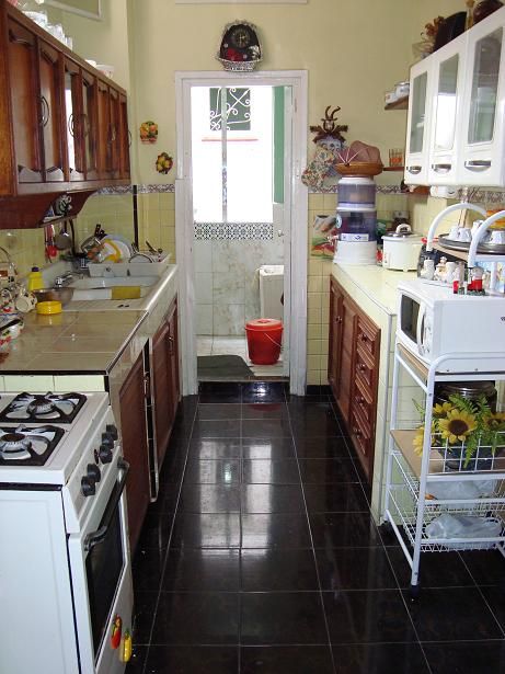 'Cocina' Casas particulares are an alternative to hotels in Cuba.