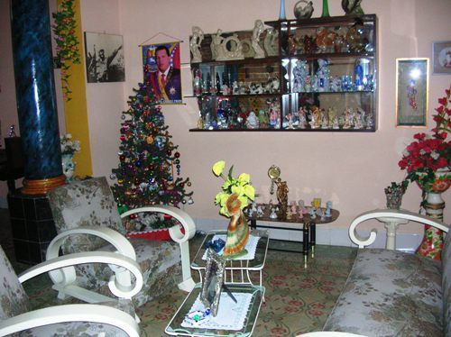 'Livingroom' Casas particulares are an alternative to hotels in Cuba.