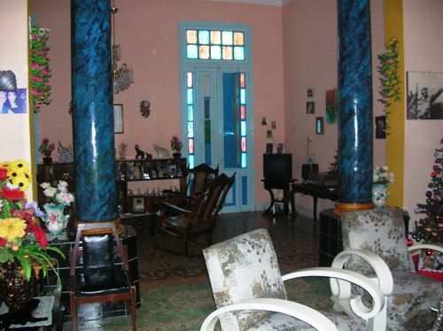 'Livingroom' Casas particulares are an alternative to hotels in Cuba.