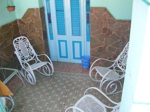 'Terrace' Casas particulares are an alternative to hotels in Cuba.