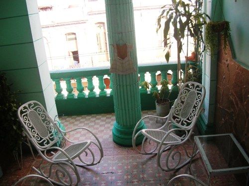 'Terrace' Casas particulares are an alternative to hotels in Cuba.