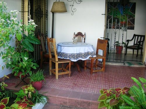 'yard' Casas particulares are an alternative to hotels in Cuba.