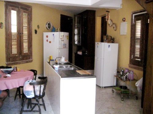 'kitchen' Casas particulares are an alternative to hotels in Cuba.