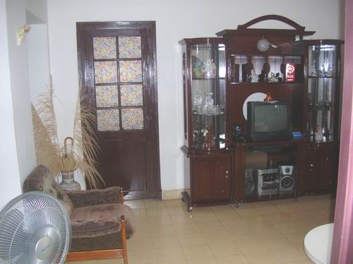 'Livingroom' Casas particulares are an alternative to hotels in Cuba.