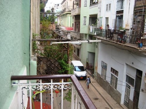 'balcony' Casas particulares are an alternative to hotels in Cuba.