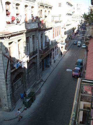 'View from Balcony' Casas particulares are an alternative to hotels in Cuba.