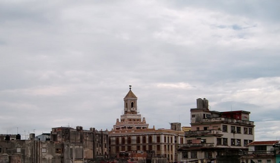 'View from terrace of Bacardi Buildin' Casas particulares are an alternative to hotels in Cuba.