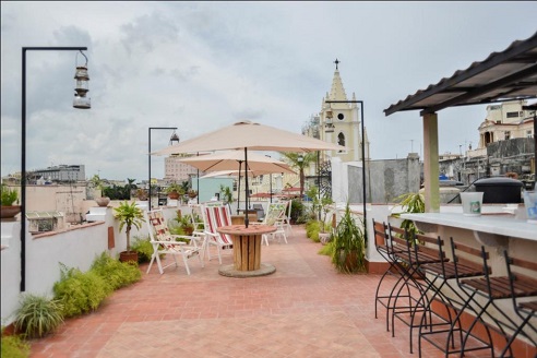 'Roof terrace' Casas particulares are an alternative to hotels in Cuba.