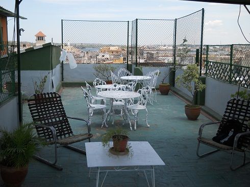 'Terrace' Casas particulares are an alternative to hotels in Cuba.