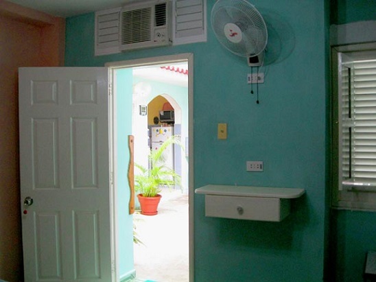 'Bedroom entrance' Casas particulares are an alternative to hotels in Cuba.