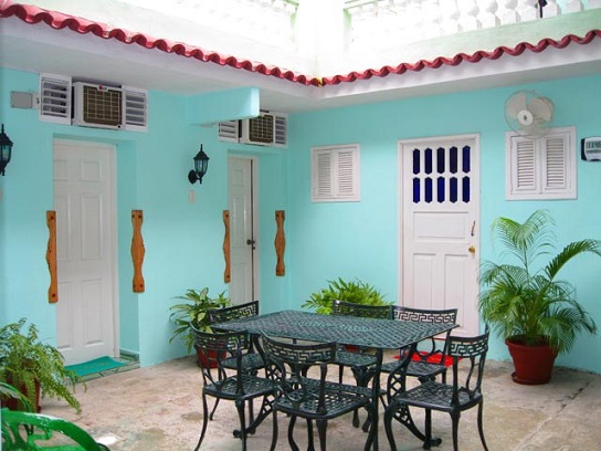 'Courtyard' Casas particulares are an alternative to hotels in Cuba.