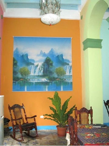 'Living room' Casas particulares are an alternative to hotels in Cuba.