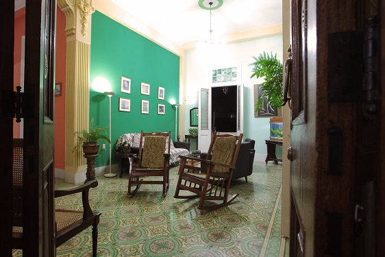 'Living room' Casas particulares are an alternative to hotels in Cuba.