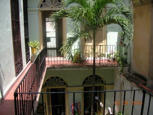 'view of the yard' Casas particulares are an alternative to hotels in Cuba.