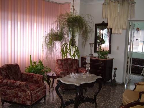 'Living room' Casas particulares are an alternative to hotels in Cuba.