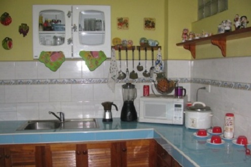 'Cocina' Casas particulares are an alternative to hotels in Cuba.