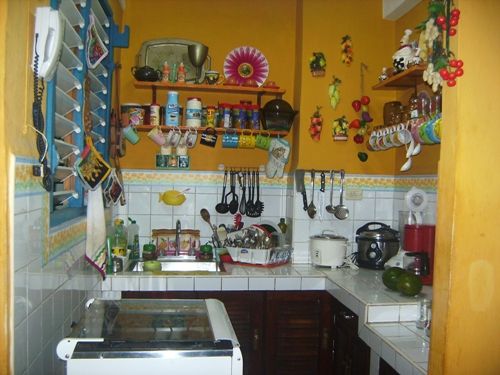 'kitchen' Casas particulares are an alternative to hotels in Cuba.